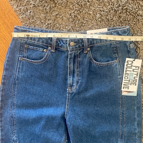 NWT Western Seamed Straight Leg Denim Pant - Future Collective with Reese 10 - Picture 9 of 15